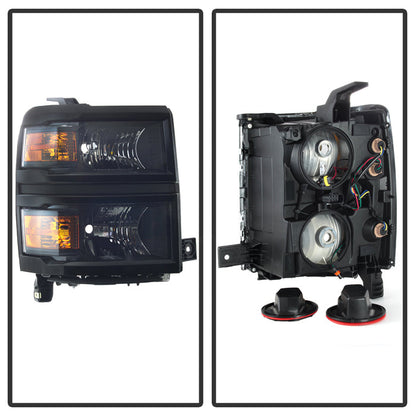SPYDER Chevrolet Silverado 1500 14-15 (Non-HD) OEM Style Headlights - Black HD-JH-CS14-AM-BK 9040085