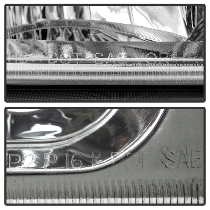 Spyder Xtune Chevy Silverado 2500HD 03-06 Crystal Headlights w/ Bumper Lights Chrome
