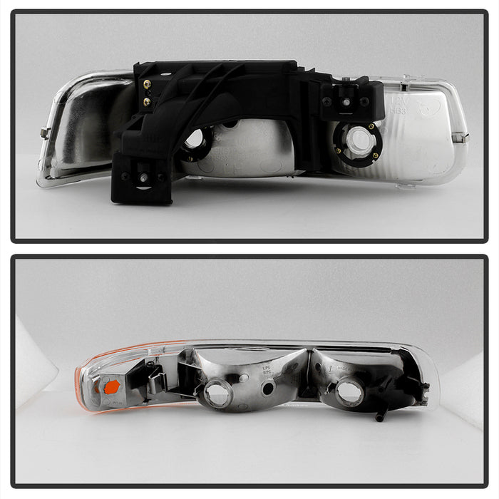 Spyder xTune Chevy Silverado 1500 99-02 OEM Style Headlights w/ Bumper Lights