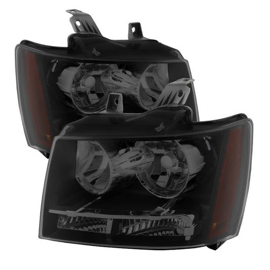 SPYDER Xtune Chevy Suburban 1500/2500 07-14 Crystal Headlights Black Smoked HD-JH-CSUB07-AM-BSM 9030284