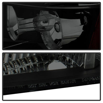 SPYDER Xtune Chevy Suburban 1500/2500 07-14 Crystal Headlights Black Smoked HD-JH-CSUB07-AM-BSM 9030284