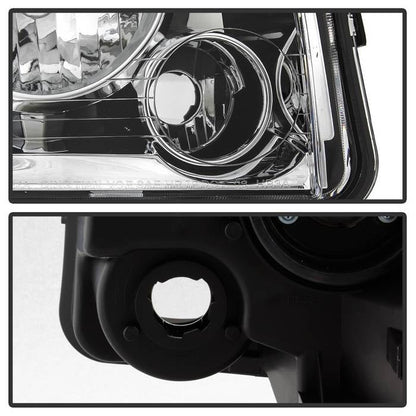 SPYDER xTune 05-10 Dodge Charger 4pc OEM Style Halogen Headlights w/Corner - Chrome (HD-JH-DCH05-SET-C) 9042393