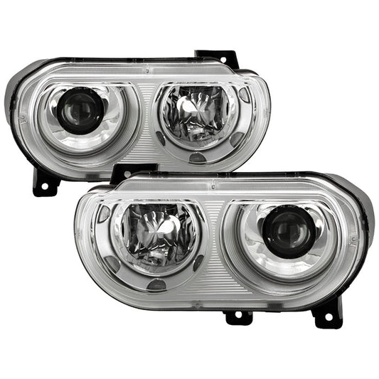 SPYDER Xtune Dodge Challenger 08-14 Xenon Hid Model Only Projector Headlamps Chrome HD-JH-DCHAL08-HID-C 9027284