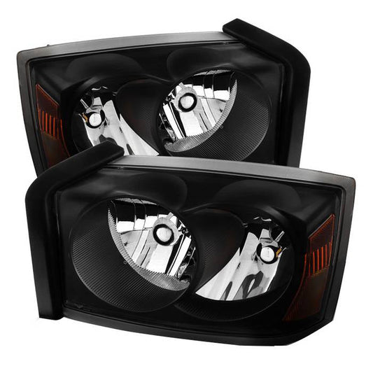 SPYDER Xtune Dodge Dakota 05-07 Crystal Headlights Black HD-JH-DDAK05-AM-BK 9025327