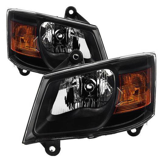 SPYDER xTune Dodge Grand Caravan 08-10 OEM Style Headlights-Black HD-JH-DGC08-AM-BK 9035173