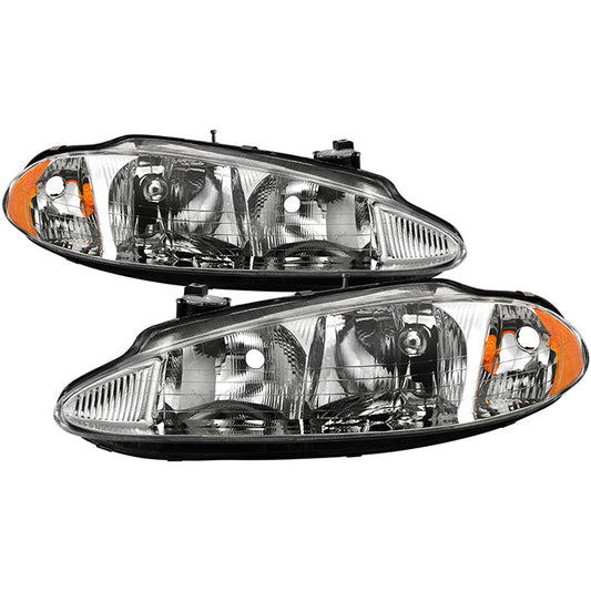 SPYDER Xtune Dodge Intrepid 98-04 Crystal Headlights Chrome HD-JH-DIN98-AM-C 9025358
