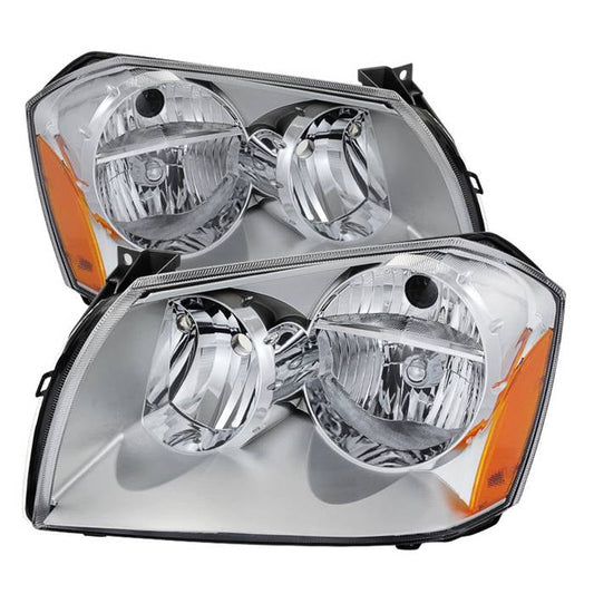 SPYDER Xtune Dodge Magnum 05-07 Crystal Headlights Chrome HD-JH-DMAG05-AM-C 9024719