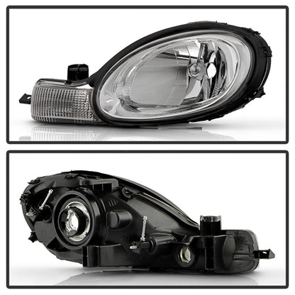 SPYDER 00-02 Dodge Neon  OEM Style Headlights w/ Signal Lights - Set - Chrome (HD-JH-DN00-C) 9054723