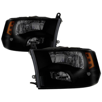 SPYDER xTune Dodge Ram 1500 09-17 (Non-LED) OEM Style Headlights - Black Smoked HD-JH-DR09-QU-BSM 9040207