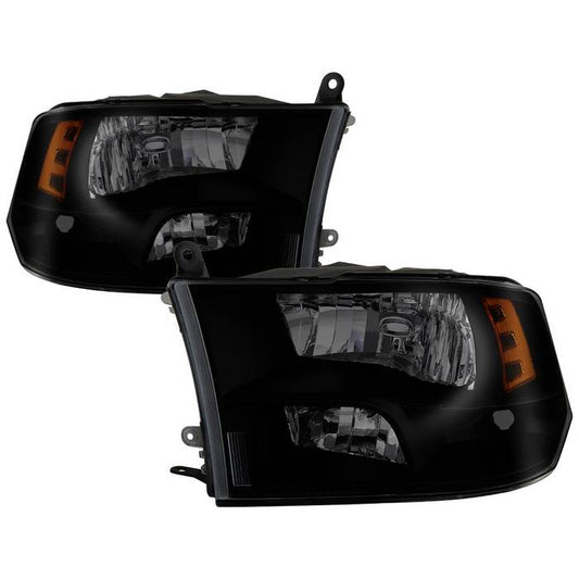 SPYDER xTune Dodge Ram 1500 09-17 (Non-LED) OEM Style Headlights - Black Smoked HD-JH-DR09-QU-BSM 9040207