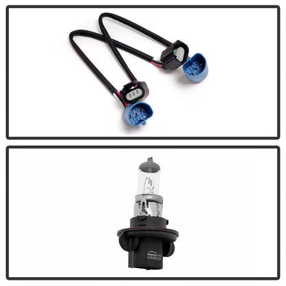 SPYDER Xtune Ford F250 F350 F450 Superduty Excursion 99-04 Headlights Black HD-JH-FF25099-HA-BK 9032998