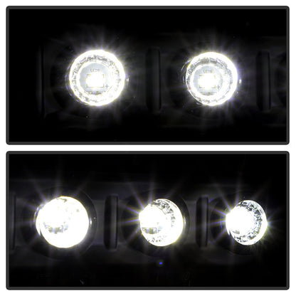 SPYDER Xtune Ford F250 F350 Super Duty 99-04 1Pc Headlights w/ LED Black HD-JH-FF25099-LED-BK 9026164