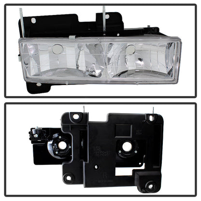 Spyder Xtune GMC Yukon 94-99 Headlights w/ Corner & Parking Lights 8pcs Sets -Chrome