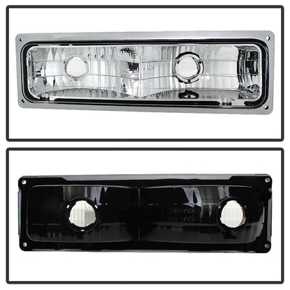 Spyder Xtune GMC Yukon 94-99 Headlights w/ Corner & Parking Lights 8pcs Sets -Chrome