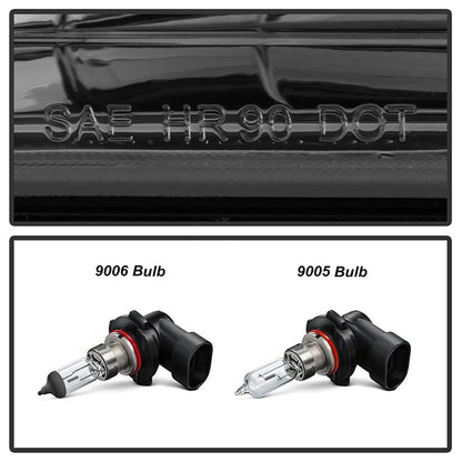 SPYDER Xtune GMC Yukon 92-93 Crystal Headlights w/ Corner & Bumper Smoke HD-JH-GMCCK88-AM-SM-SET 5073525