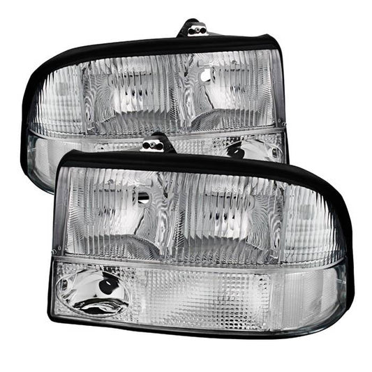 Spyder Xtune Oldsmobile Bravada 98-01 Crystal Headlights Chrome Hd-Jh-GS1598-AM-C 9025488
