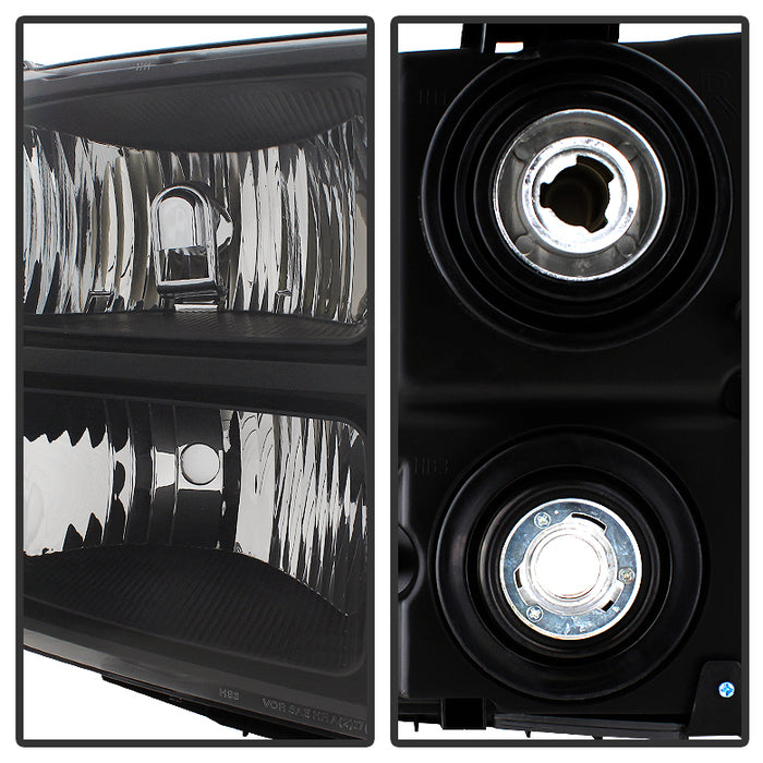 Spyder Xtune GMC Sierra 07-13 Crystal Headlights Black Hd-Jh-GSIE07-Am-Bk 9034749