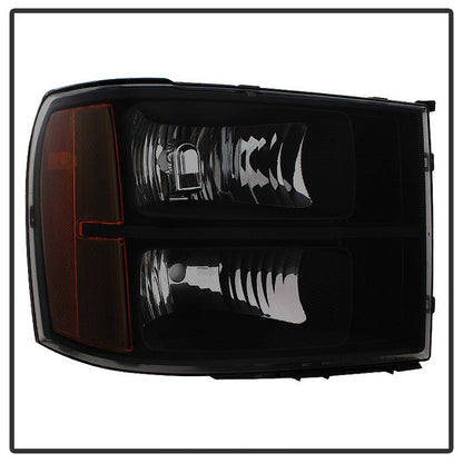 SPYDER Xtune GMC Sierra 07-13 Crystal Headlights Black Smoked HD-JH-GSIE07-AM-BSM 9034763