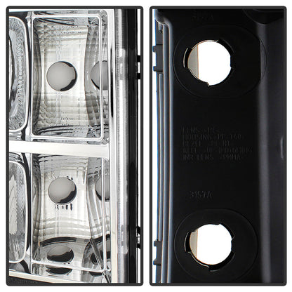 SPYDER Xtune GMC Sierra 07-13 Crystal Headlights Chrome HD-JH-GSIE07-AM-C 9034756