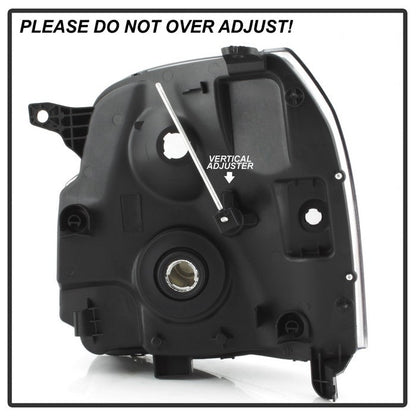 SPYDER Xtune GMC Yukon Denali 07-14 Crystal Headlights Black HD-JH-GYD07-AM-BK 9023200