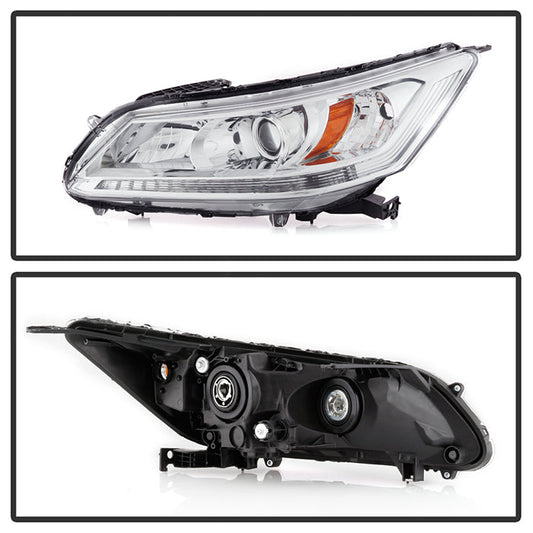 SPYDER xTune 13-15 Honda Accord Sedan OEM Style Halogen Headlights - Chrome - HD-JH-HA13-4D-AM-C 9047251