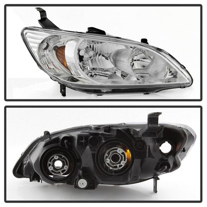 SPYDER xTune 04-05 Honda Civic (Excl Hatchback/Si) OEM Style Headlights - Chrome (HD-JH-HC04-4D-AM-C) 9042713