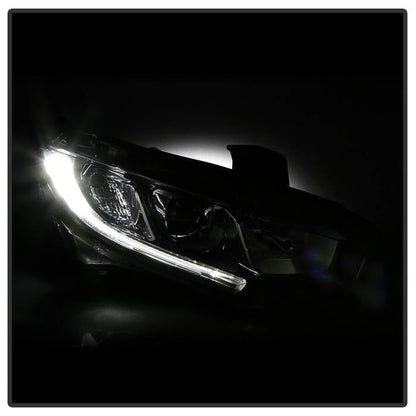 SPYDER xTune 16-18 Honda Civic Passenger Side Halogen Headlight - OEM Right (HD-JH-HC16-H-OE-R) 9044403