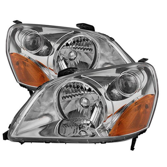 SPYDER Xtune Honda Pilot 03-05 Crystal Headlights Chrome HD-JH-HPIL03-AM-C 9023705