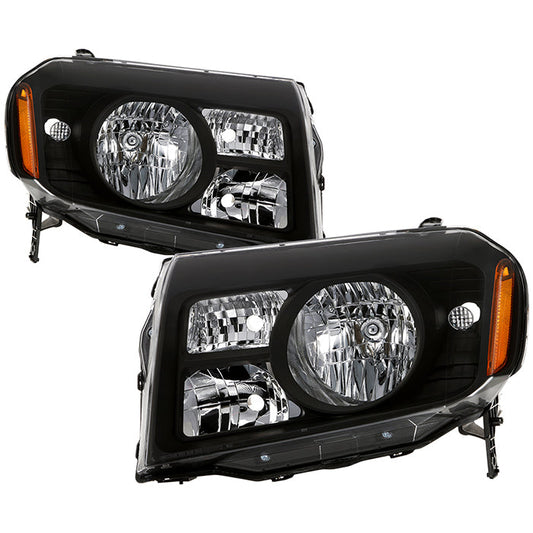 SPYDER xTune Honda Pilot 2009-2011 OEM Style Headlights - Black HD-JH-HPIL09-AM-BK 9035371
