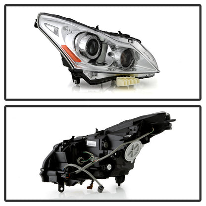 SPYDER xtune 10-15 Infiniti G25/G37 4Dr Sedan (Fit HID) Pass. Side Headlight Right (HD-JH-IG3710-4D-HID-R) 9949968