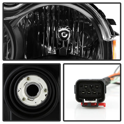 SPYDER Xtune Jeep Grand Cherokee 05-07 Crystal Headlights Black HD-JH-JGC05-AM-BK 9023248