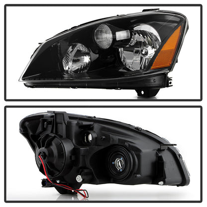 SPYDER Xtune Nissan Altima 05-06 Halogen Model Only OEM Style Headlights Black HD-JH-NA05-OE-BK 9030000