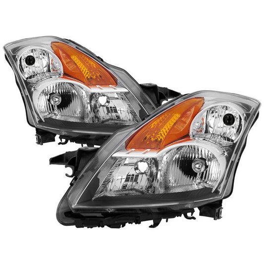 SPYDER Xtune Nissan Altima 07-09 Sedan Crystal Headlights Halogen Model Only Smoke HD-JH-NA07-AM-C 9024023