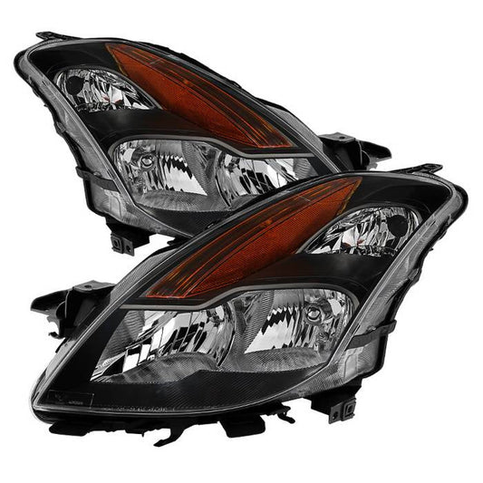 SPYDER Xtune Nissan Altima Coupe 08-09 Halogen Only OEM Headlights Black HD-JH-NA08-2D-BK 9029691