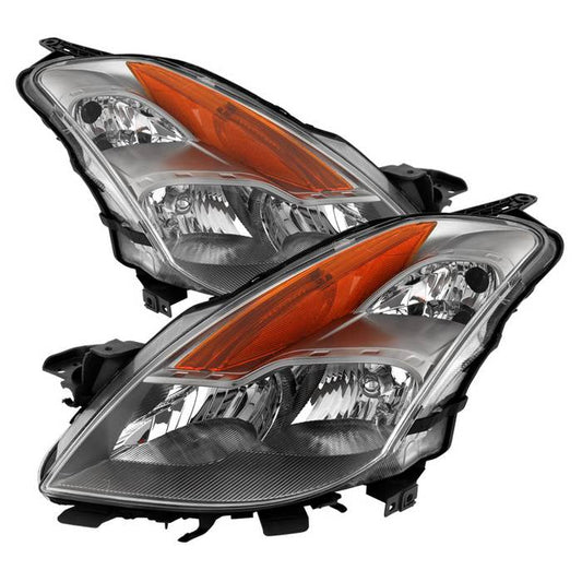 SPYDER Xtune Nissan Altima Coupe 08-09 Halogen Only OEM Headlights Chrome HD-JH-NA08-2D-C 9029707