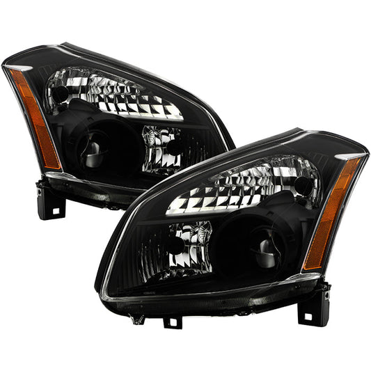 SPYDER Xtune Nissan Maxima (Halogen Only) 07-08 Crystal Headlights Black HD-JH-NM07-AM-BK 9025549