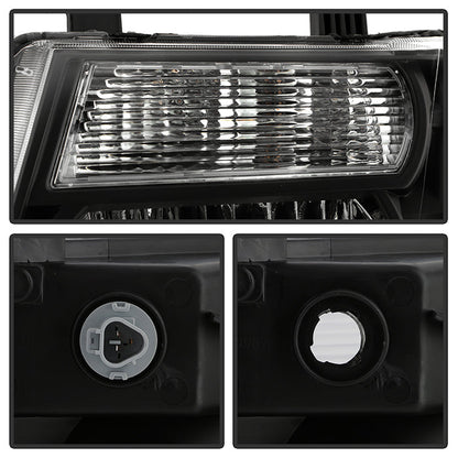 SPYDER Xtune Nissan Pathfinder 08-11 Amber Crystal Headlights Black HD-JH-NP08-AM-BK 5072887