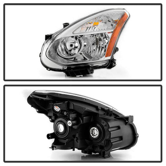 SPYDER xTune 08-13 Nissan Rogue OEM Style Halogen Headlights - Chrome (HD-JH-NROG08-AM-C) 9044212