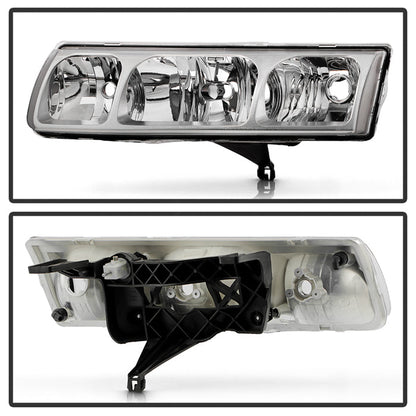SPYDER 02-04 Saturn VUE OEM Style Headlights - Set - Chrome (HD-JH-SVUE02-OE) 9054815