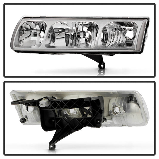 SPYDER 02-04 Saturn VUE OEM Style Headlights - Set - Chrome (HD-JH-SVUE02-OE) 9054815