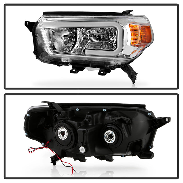 xTune Toyota 4Runner 2010-2013 LED Light Bar Headlights - Chrome