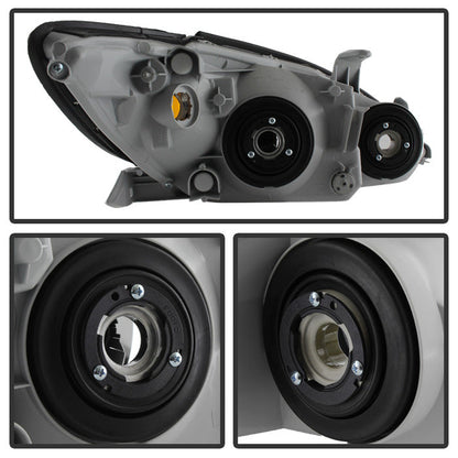 SPYDER Xtune Toyota Camry 2002-2004 OEM Style Headlights -Black HD-JH-TCAM02-AM-BK 9029738
