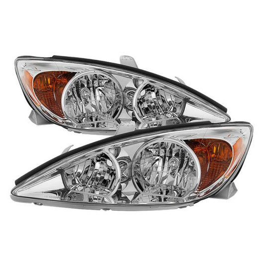 SPYDER Xtune Toyota Camry 2002-2004 OEM Style Headlights -Chrome HD-JH-TCAM02-AM-C 9029745