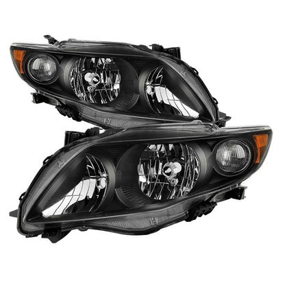 Spyder xTune Toyota Corolla 2009-2010 OEM Style Headlights - Black Hd-Jh-TCO09-Am-Bk