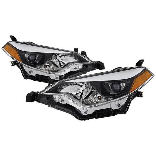 SPYDER xTune 14-16 Toyota Corolla OEM LED Headlights - Black w/Chrome (HD-JH-TCOL14-OE-BK) 9943713