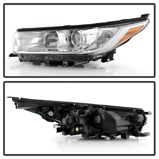 xTune Toyota Highlander 17-19 (LE / XLE) non DRL Halogen Headlight