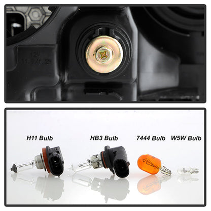 xTune Toyota Highlander 17-19 (LE / XLE) non DRL Halogen Headlight