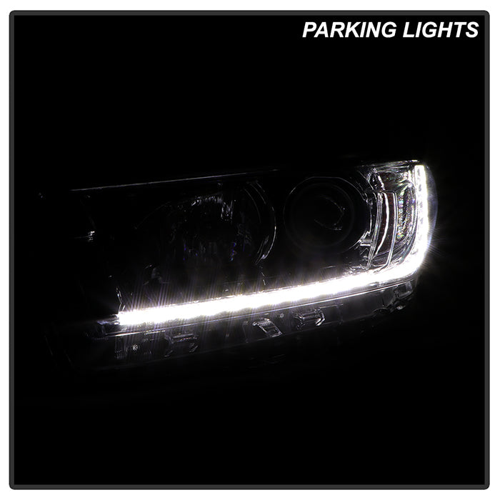 xTune Toyota Highlander 17-19 w/LED DRL Halogen Headlight - OE Black Left