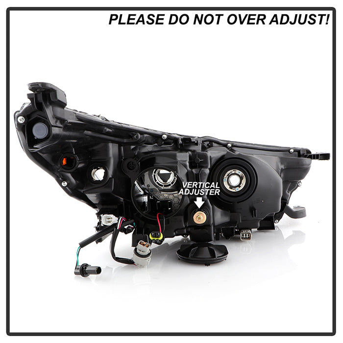 xTune Toyota Highlander 17-19 w/LED DRL Halogen Headlight - OE Black Left