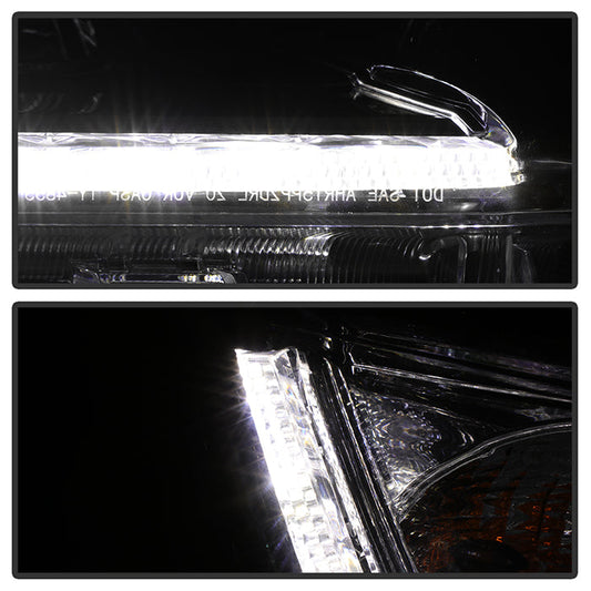 xTune Toyota Highlander 17-19 w/LED DRL Halogen Headlight - OE Black Right
